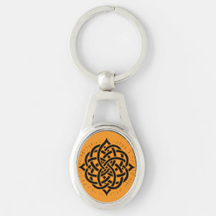 Infinite Harmony: Sacred Mandala Celtic Symbol Art Key Ring