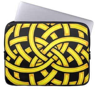 Infinite Harmony: Sacred Mandala Celtic Symbol Art Laptop Sleeve