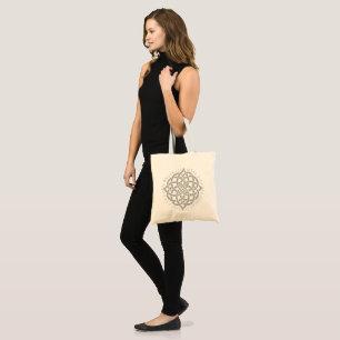 Infinite Harmony: Sacred Mandala Celtic Symbol Art Tote Bag