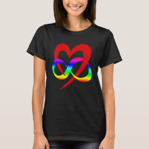 Infinite Heart Polyamory Symbol Lgbt Csd T-Shirt