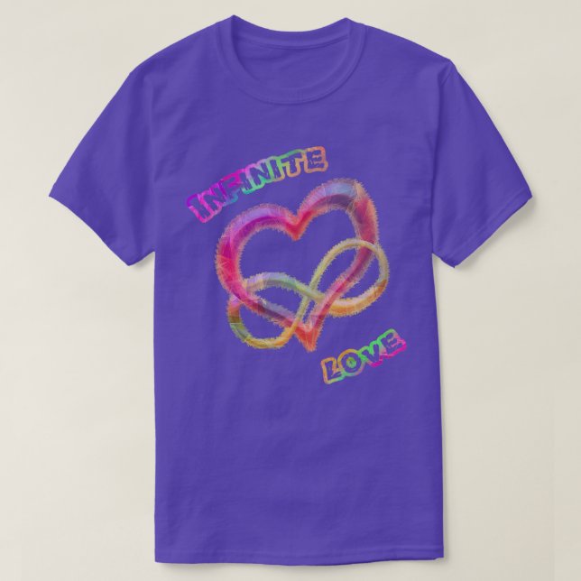Infinite Love 2 Infinite love rainbow colours T-Shirt (Design Front)
