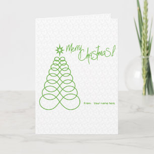 Infinite Love Christmas Tree - Green&Silver Card
