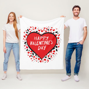 Infinite Love on Valentine's Day Fleece Blanket