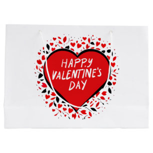 Infinite Love on Valentine's Day Large Gift Bag
