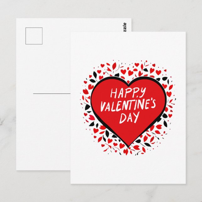 Infinite Love on Valentine's Day Postcard (Front/Back)