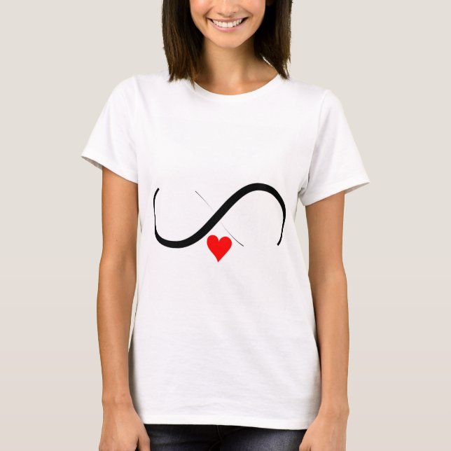 Infinite Love T-Shirt Design" (Front)