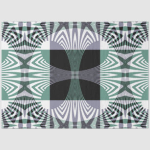 Infinite Mirage of Four-Petal Glass Shine Mandala Tissue Paper