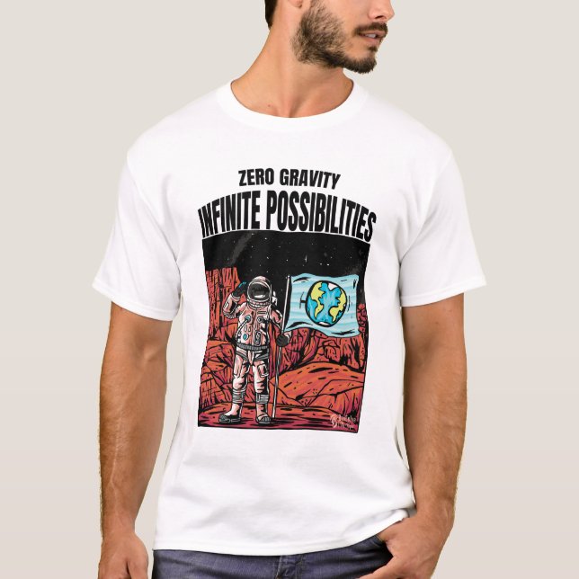 Infinite Possibilities Men White T-Shirt (Front)