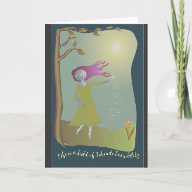 Infinite Possibility Blank Greeting Card (Front)