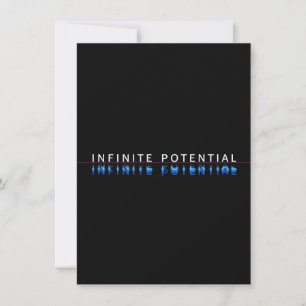 Infinite Potential Glitch Tabletop Sign