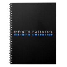 "Infinite Potential" Motivational Spiral Notebook