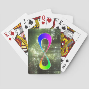Infinite rainbow Forest Playing Cards