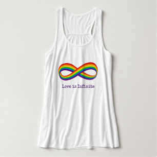 Infinite Rainbow Love Symbol Custom Gay Pride Singlet