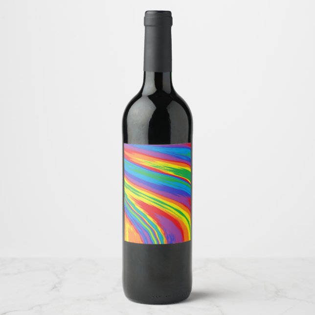 Infinite Rainbow Wine Label (Front)
