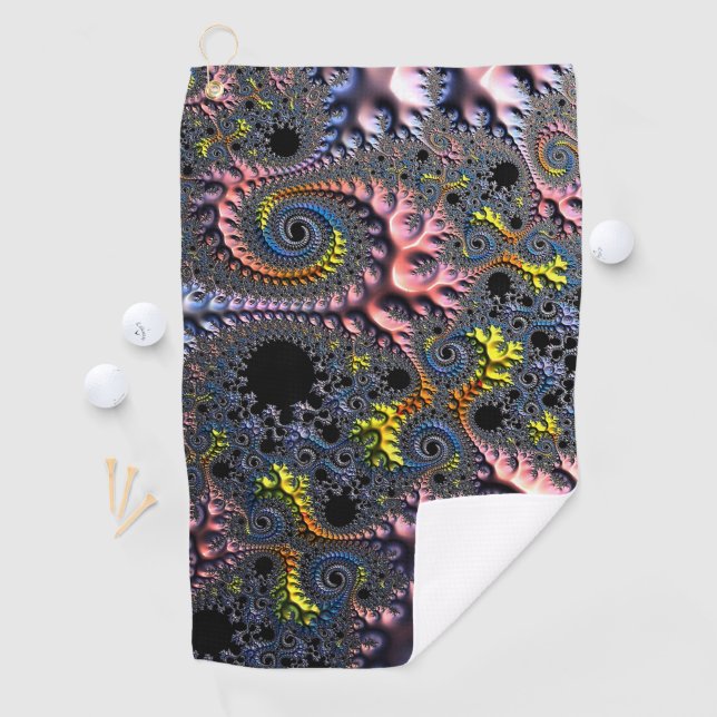Infinite Spiral Realms Golf Towel (InSitu)