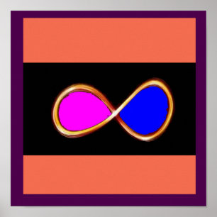 INFINITE TRUE LOVE cosmos math science nature fun Poster