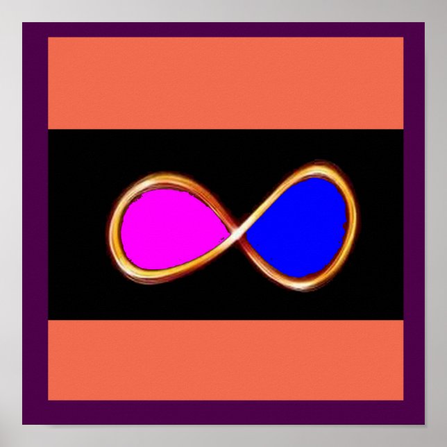 INFINITE  TRUE LOVE cosmos math science nature fun Poster (Front)