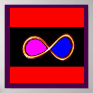 INFINITE  TRUE LOVE cosmos math science nature fun Poster