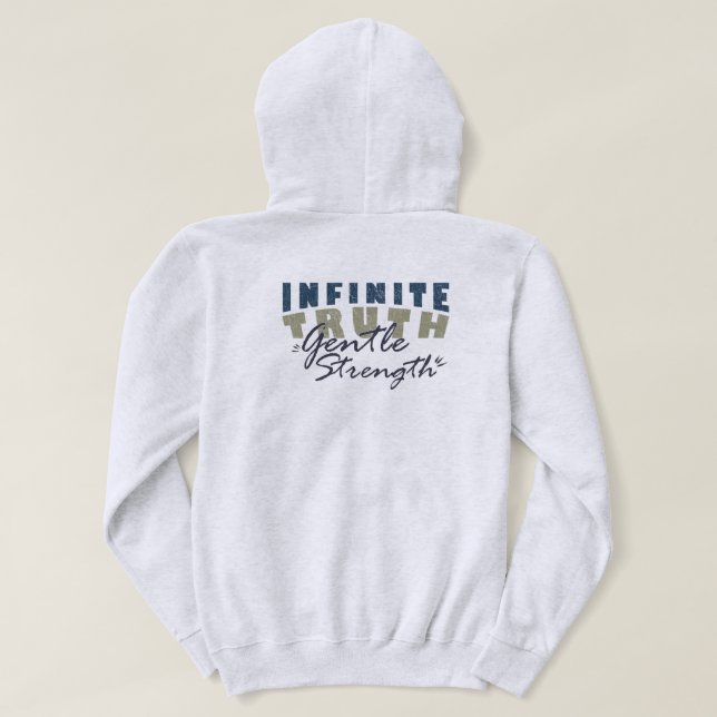 Infinite Truth, Gentle Strength Men's Hoodies (Design Back)