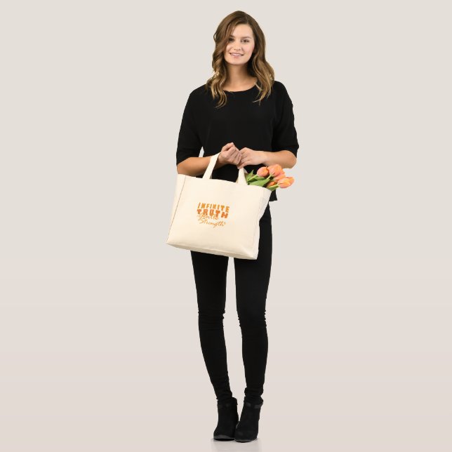Infinite Truth, Gentle Strength Tote Bags (Front (Model))
