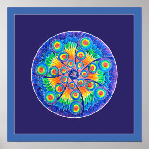 Infinite Universe mandala Poster
