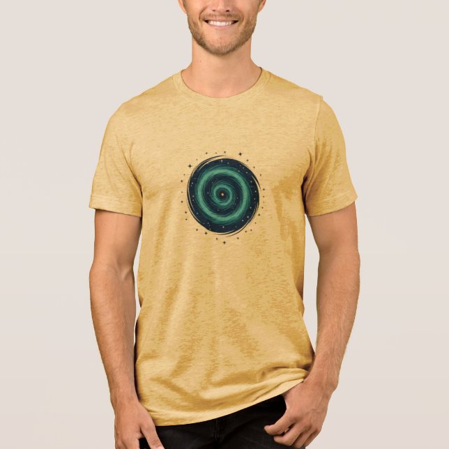 Infinite Vortex: A Celestial T-Shirt Tri-Blend Shirt (Front)