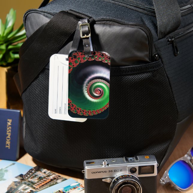 Infinite Whirl  Luggage Tag (Front & Back)