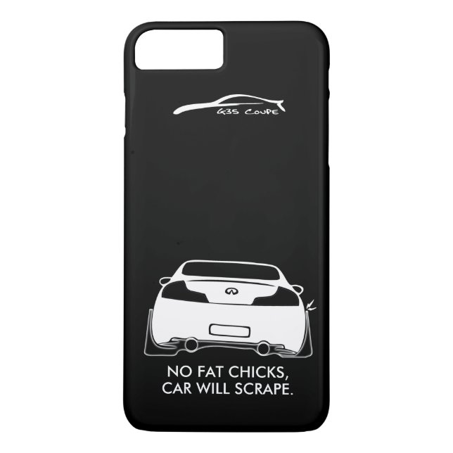 Infiniti G35 Coupe - No fat chicks Case-Mate iPhone Case (Back)