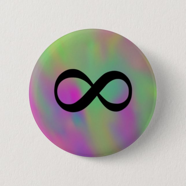 Infinity 6 Cm Round Badge (Front)