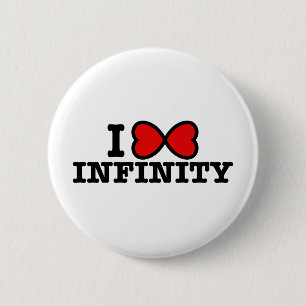 Infinity 6 Cm Round Badge
