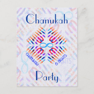 Infinity 8 Nights Chanukah Party Invitations