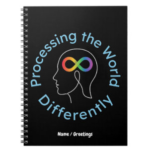 Infinity Art Processing the World Differently Notebook