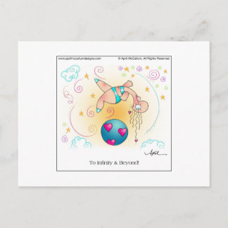 INFINITY & BEYOND Cartoon Postcard