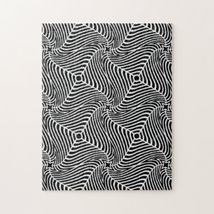 Infinity Black and White Graphic Hard Jigsaw Puzzle