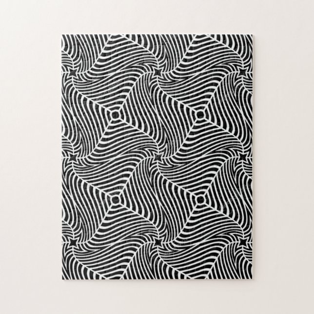 Infinity Black and White Graphic Hard Jigsaw Puzzle (Vertical)
