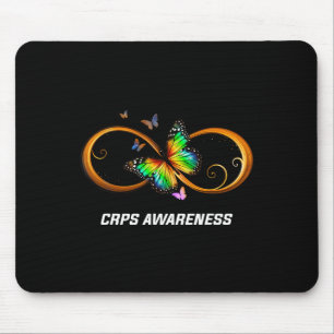 Infinity Butterfly CRPS Awareness Mouse Pad