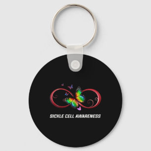 Infinity Butterfly Sickle Cell Awareness Key Ring