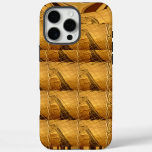 Infinity Golden Giraffe Animal Motif Art Print iPhone 16 Pro Max Case