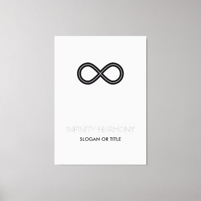 Infinity Harmony Symbol Canvas Print (Front)
