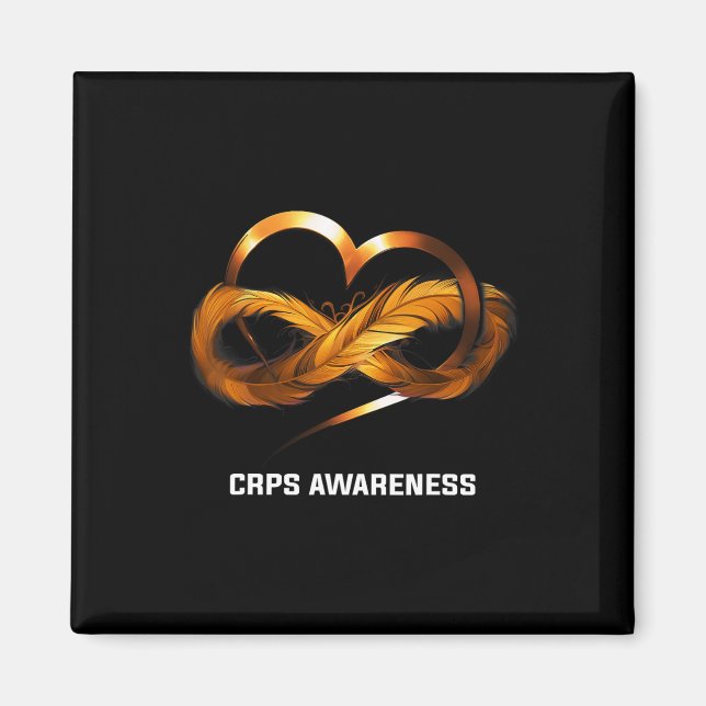 Infinity Heart Crps Awareness  Magnet (Front)