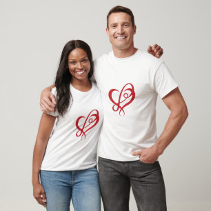 Infinity Heart Love Forever Romantic Couple T-Shir T-Shirt