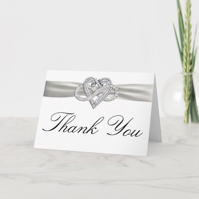 Infinity Heart Thank You Card (Front)