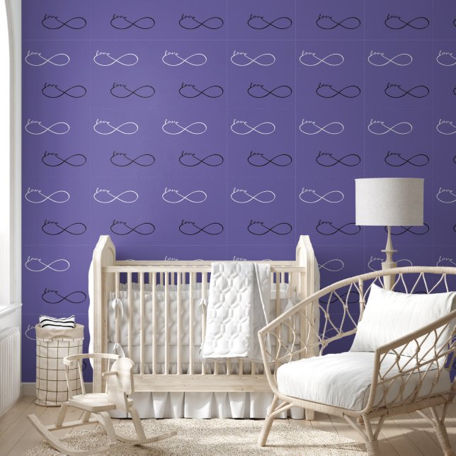 Infinity - Lemniscate LOVE - black & white Wallpaper (Kids)