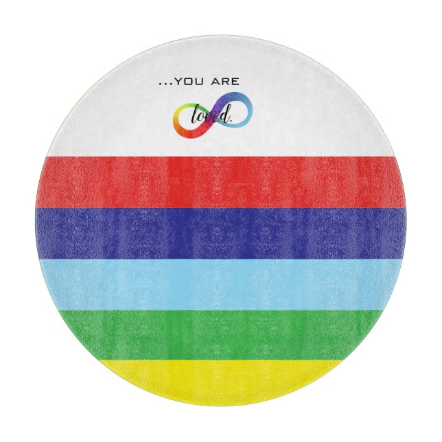Infinity LGBTQ+ Pride Tote Cutting Board (Front)