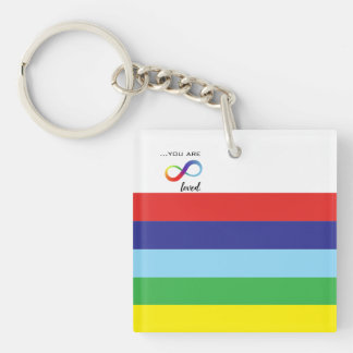 Infinity LGBTQ+ Pride Tote Key Ring