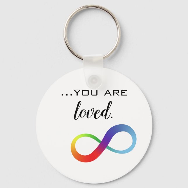 Infinity LGBTQ+ Pride Tote Key Ring (Front)