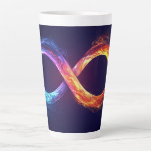 Infinity Logo Symbol Digital Art Latte Mug