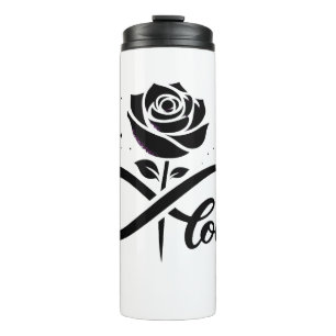 Infinity Love Black Rose - Eternal Romantic Love D Thermal Tumbler