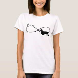 Infinity Love Lemniscate Long-Hair Dachshund 1 T-Shirt