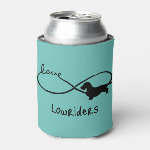 Infinity Love Lemniscate Rough-Hair Dachshund 1 Can Cooler